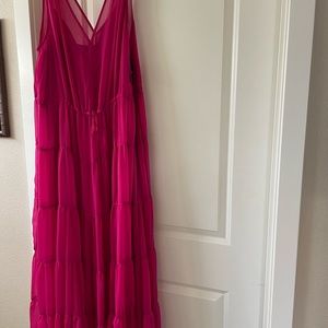 DKNY tiered maxi spring summer dress nwt xl xxl